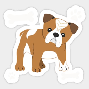 English Bulldog Gifts Sticker